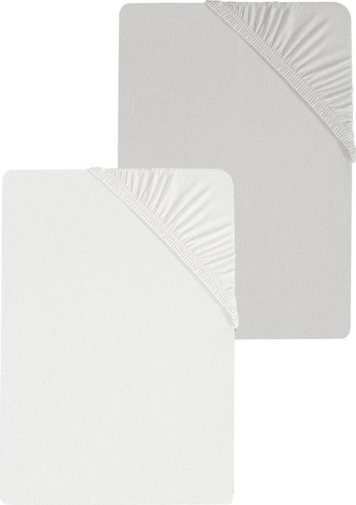 2 Adet Düz Pamuklu Tek Kişilik 120 x 200 x 30 cm Lastikli Penye Çarşaf