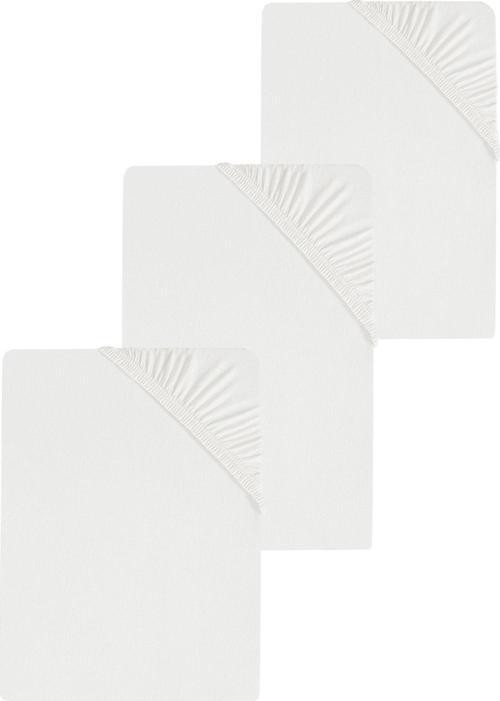 3 Adet Düz Pamuklu Tek Kişilik 80 x 200 + 30 cm Lastikli Penye Çarşaf