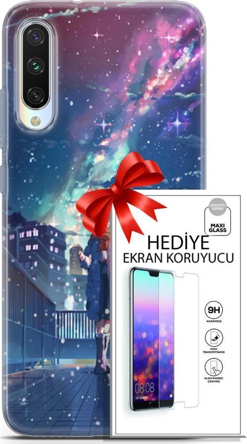 Xiaomi Mi A3 Kılıf Orijinal Seri Fantasy 10 Anime Kar Full Hd Kılıf + Ekran Koruyucu