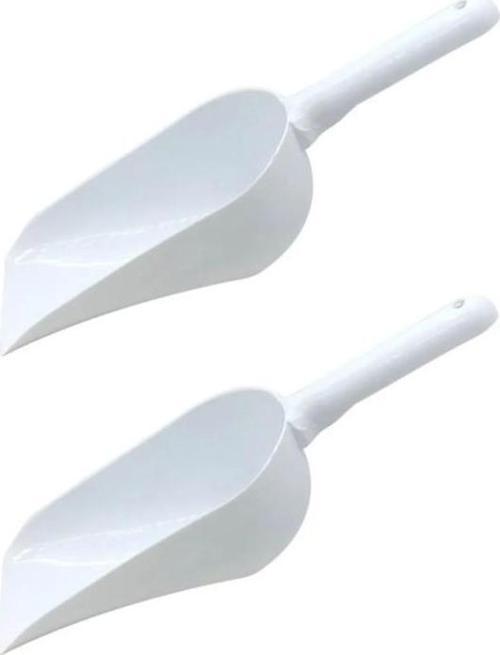Plastik 2li Bakkal Erzak Deterjan Bakliyat Şeker Küreği 23cm Küçük Boy