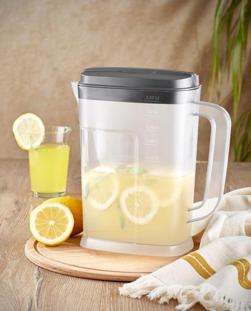 2,25 Litre Sürahi - Meşrubat Su Ayran Sürahisi Antrasit