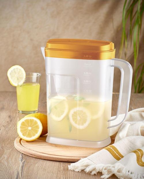 2,25 Litre Sürahi - Meşrubat Su Ayran Sürahisi Turuncu
