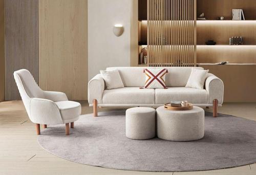 Armoni 3+1 Koltuk Takımı Krem