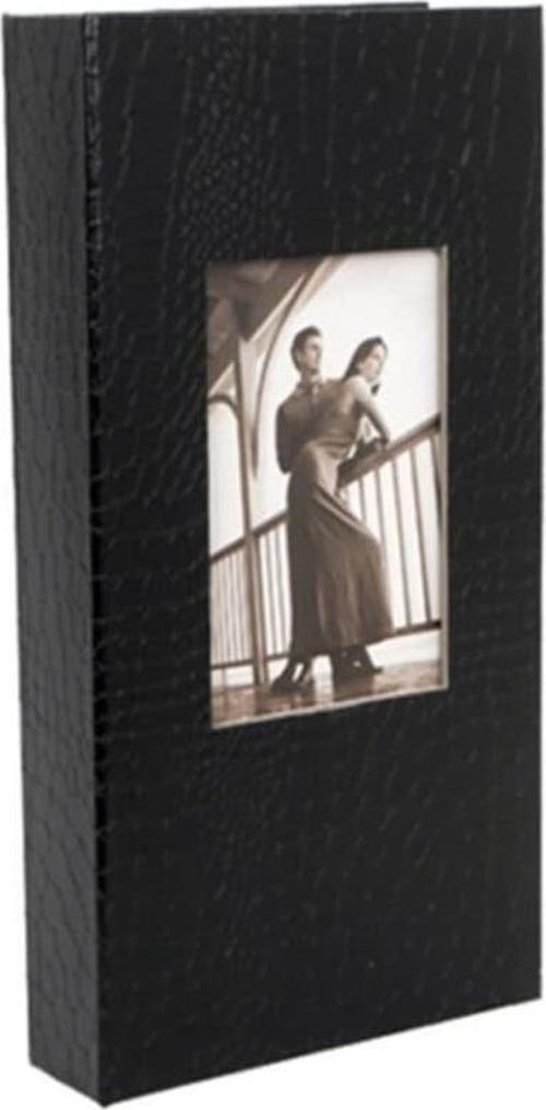 10x15cm 300 Fotoğraf Kapasiteli Lüks Pencereli Deri Fotoğraf Albümü