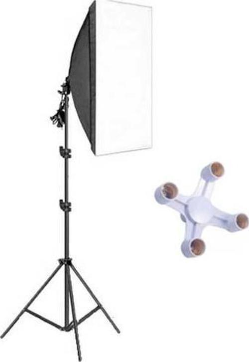 Softbox 50x70cm 4 Duylu Sürekli Işık Ürün Video Fotoğraf Çekimleri