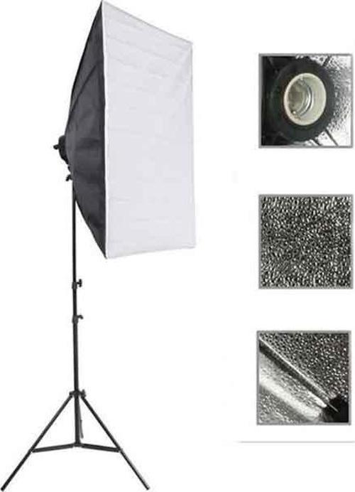 Softbox 50x70cm Tek Duylu Sürekli Işık Youtube Video Ve Fotoğraf Çekimi