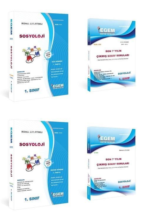 Egem Yayınları Aöf. Sosyoloji Güz Ve Bahar Dönemi 1 Sınıf Konu Anlatımlı Soru Ve Çıkmış