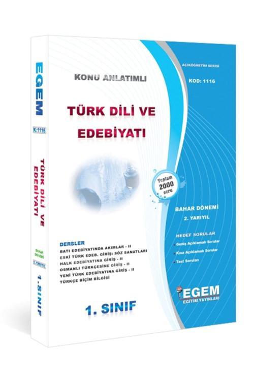 Egem Eğitim Yayınları Güncel (Aöf) Türk Dili Ve Edebiyatı 1.Sınıf 2.Dönem "Bahar"