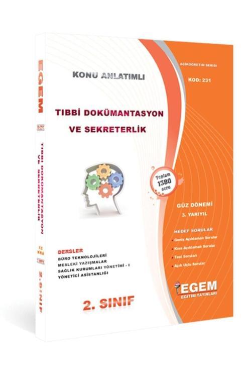 Egem Yayınları Aöf 2. Sınıf Tıbbi Dökümantasyon Ve Sekreterlik Konu Anlatımlı Soru Bankası (3. Yarıyıl)