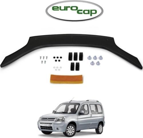 Citroen Berlingo Ön Kaput Koruma Rüzgarlığı 3Mm Akrilik (Abs) Parlak Siyah Deflektör 2004-09