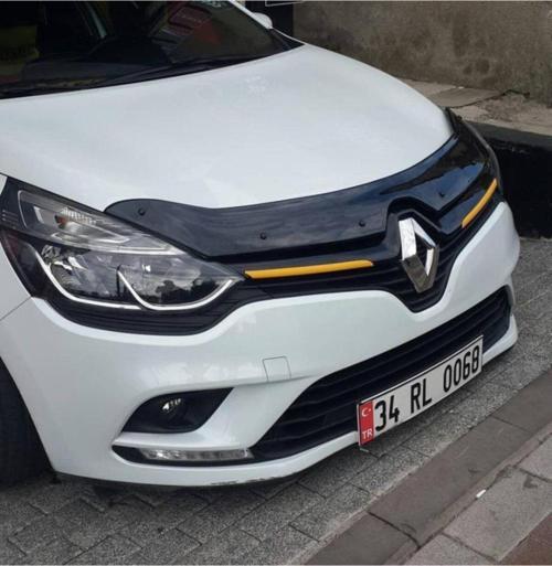 Renault Clio 4 Kaput Rüzgarlığı Parlak Siyah 2012-