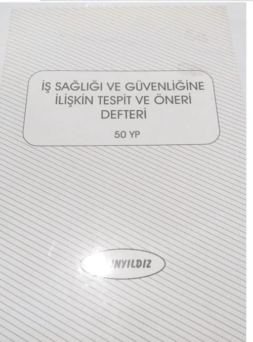Otokopili İşçi Sağlığı Tespit ve Öneri Defteri Karton Kapak Otö-509