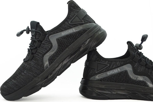 Simba Siyah Erkek Bağsız Rahat Hafif Triko Sneaker Ayakkabı