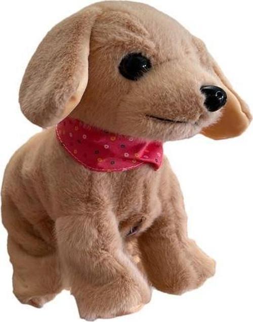 Havlayan Harekete Ve Sese Duyarlı Yürüyen Konuşan Takla Atan Oturan Çöken Harika Peluş Oyuncak Köpek