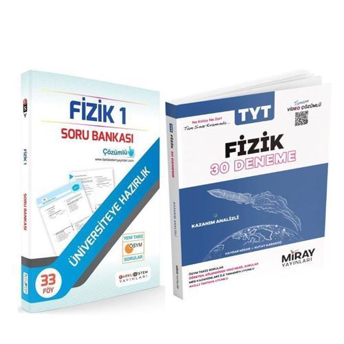 Farklı Sistem TYT Fizik Soru Bankası ve Miray Deneme Seti 2 Kitap
