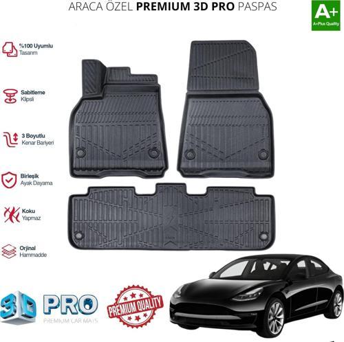 TESLA Y ARACA ÖZEL 3D PASPAS 2019 2020 2021 2022 2023 2024