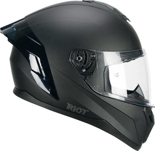 330A RIOT Sport Kapalı Kask Spoyler Siyah -M