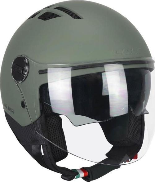 116A AIR Açık Kask YEŞİL Uzun Vizör+Güneş Vizörlü -XL