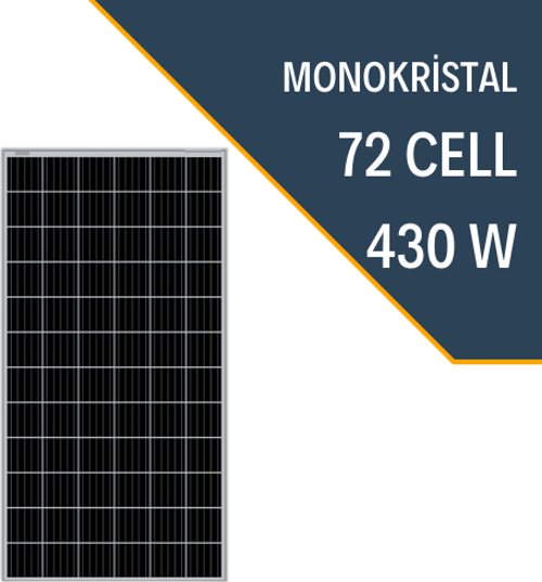 430W MONOKRİSTAL GÜNEŞ PANELİ