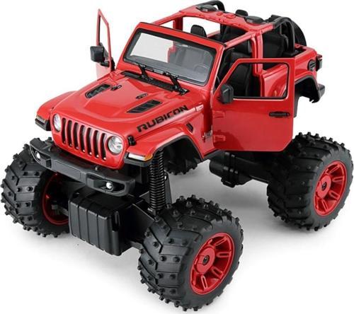 1:14 Rc Uzaktan Kumandalı Jeep Wrangler Rubicon Big Wheel Off-Roader 2.4 Ghz Kırmızı