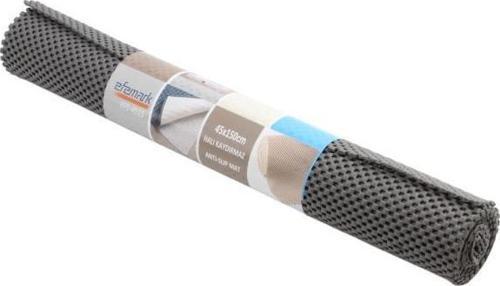 Efe Mark Anti - Slip Mat 45 x 150 cm Örme Desen Leke Tutmaz Halı Kaydırmaz Antrasit 300 GR 