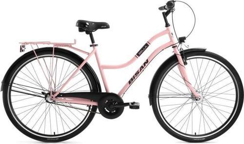 BELLA-24 KADIN ŞEHİR BİSİKLETİ 34CM V 24 JANT 3 VİTES PUDRA PEMBE SİYAH