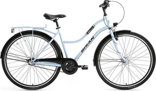BELLA-24 KADIN ŞEHİR BİSİKLETİ 46CM V 28 JANT 3 VİTES BUZ MAVİ SİYAH