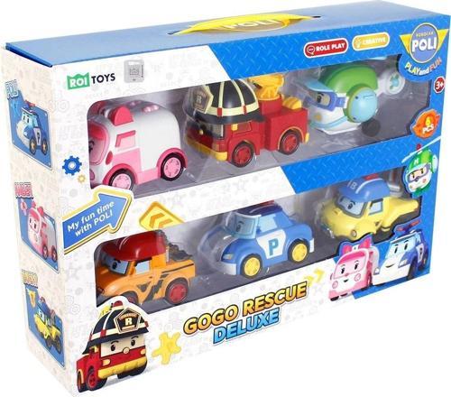 POLI ZR-914 Robocar Poli Gogo Rescue Deluxe 6 Lı Set -