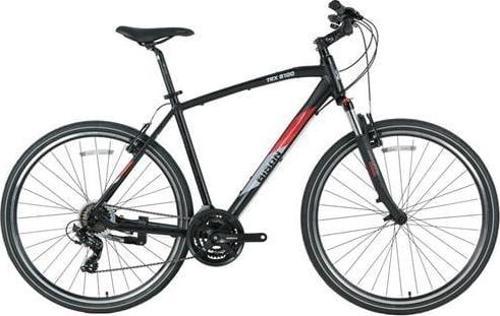 TRX 8100-23 ERKEK ŞEHİR BİSİKLETİ 46CM V 28 JANT 21 VİTES MAT SİYAH KIRMIZI