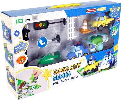 POLI-ZR-912 Robocar Poli Gogo City Seri Poli Burky Helly Oyun Seti