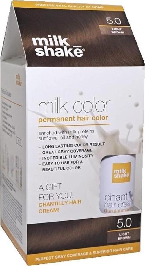 5 Açık Kestane Saç Boyası + Saç Kremi 50 ml Set