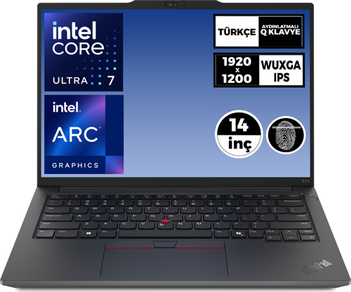 ThinkPad E14 Gen 6 Ultra 7 155H 32GB 512GB SSD 14" WUXGA W11P Notebook 21M70091TX 012