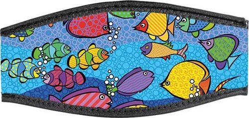 BESTDIVERS Maske Arkalığı AQUARIUM Neopren, Velkrolu