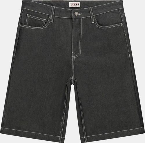 Erkek Gri Bol Kesim Denim Şort
