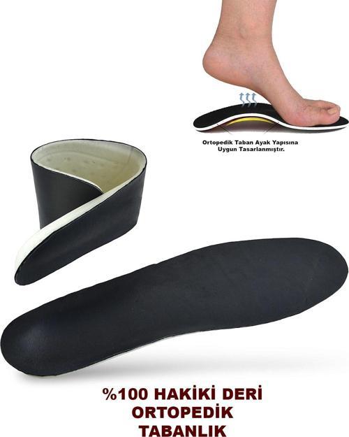 01HK Hakiki Deri Erkek Kadın Ortopedik Tabanlık Unisex Ortopedik Deri Taban