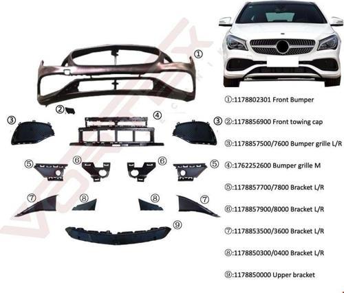 - ÖN TAMPON SET AMG (BRAKET-IZGARA) CLA W117 2016- - 1178802301
