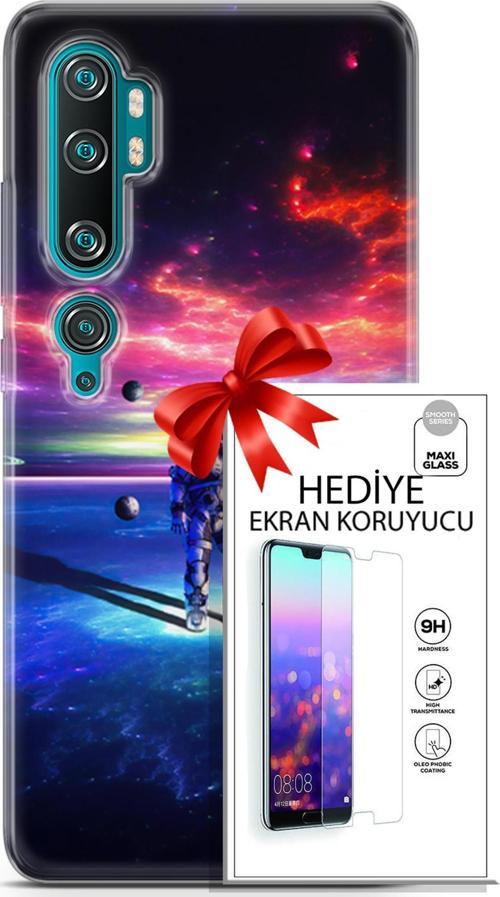 Xiaomi Mi Note 10 Kılıf Orijinal Seri Neo 22 Kaptan Amerika Kap + Ekran Koruyucu