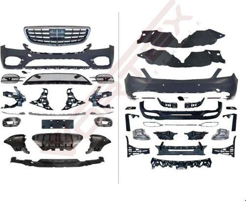 - S400 AMG BODY KİT (ÖN-ARKA DOLU) W222 2018- - 2228856100 + 2228851901-