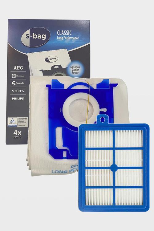 Electrolux Ergospace XXL60 Uyumlu Toz Torbası ve Hepa Filtre Seti 2'li