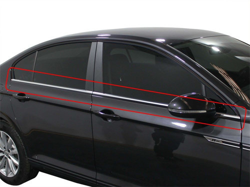 VW Passat B8.5 Cam Çıtası 4 Prç Krom 2019 ve Sonrası