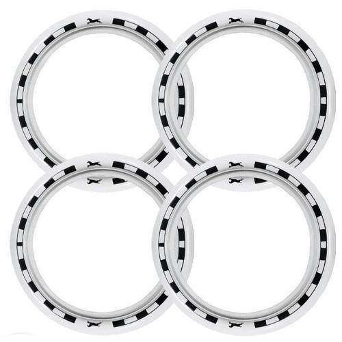 Renault Uyumlu 13 Jant At Desenli Lastik Yanağı Beyaz Renk 1 Takım 4 Adet