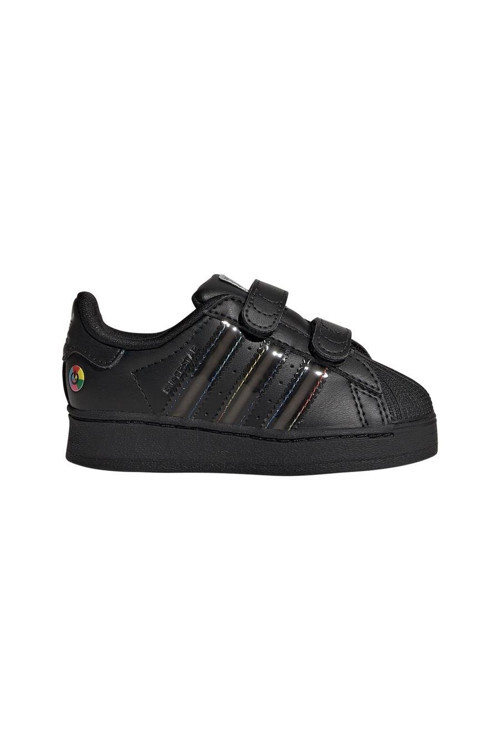 Bebek Siyah Sneaker SUPERSTAR LED LIGHTS CF I JI0512