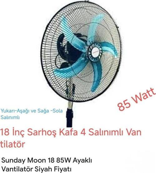 Sarhoş Kafa Vantilatör 85 Watt