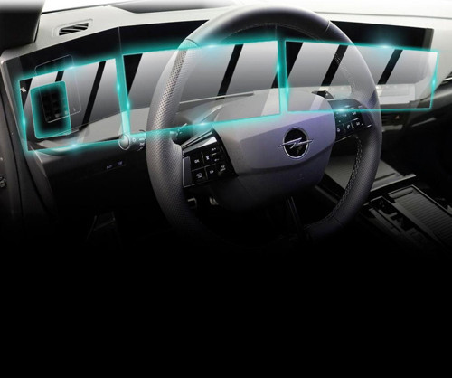 Opel 2022-24 Astra Pure Panel 10" Navi 10" Göst.paneli (3 PARÇA) Proactive Ekran Koruyucu