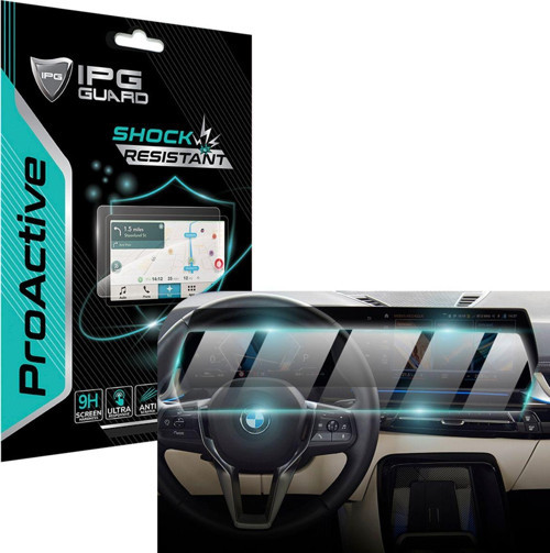 BMW 2021-2024 X1 10.7"Navigation ve 10.25"Dashboard için 9H Nano IPG ProActive Ekran Koruyucu