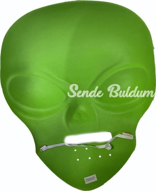 Ghoulish Productions Green Alien Mask 45x30 cm ( UZAYLI )