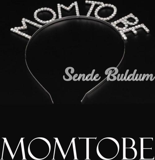 Kristal Taşlı Gümüş Renk Mom to Be Tacı Anne Tacı