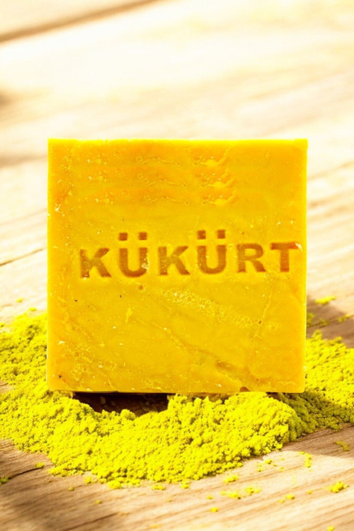 Otlu Bahçe Doğal Kükürt Sabunu, Sulfur Soap 120G - Handmade - El Yapımı