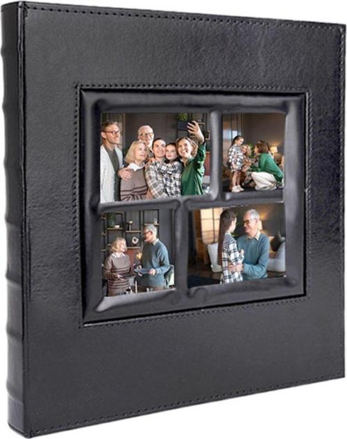 10x15cm 500'lük Siyah Deri Fotoğraf Albümü Büyük Boy