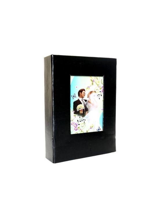 Sh Album 100'lük 13x18cm. Siyah Deri Pencereli Fotoğraf Albümü Hal126-s